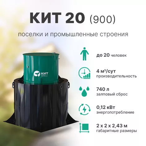 Станция биологической очистки КИТ 20 (К-20-900) в Угличе